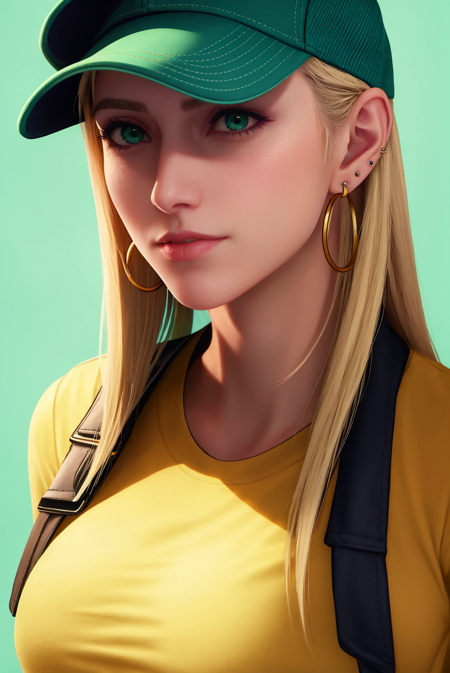 3978522039-2107285792-ff7r style,_masterpiece, best quality, 1girl, aqua eyes, baseball cap, blonde hair, closed mouth, earrings, green background, ha.png